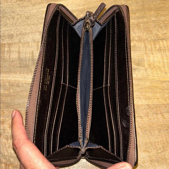 MZ Wallace Metallic Lacquer Crosby Long Wallet - Copper - Picture 12 of 14